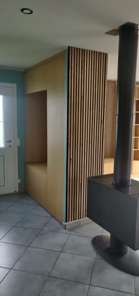 Création d&rsquo;un meuble TV et placard d&rsquo;entrée à Fargues-Saint-Hilaire | by CUISILIGNE