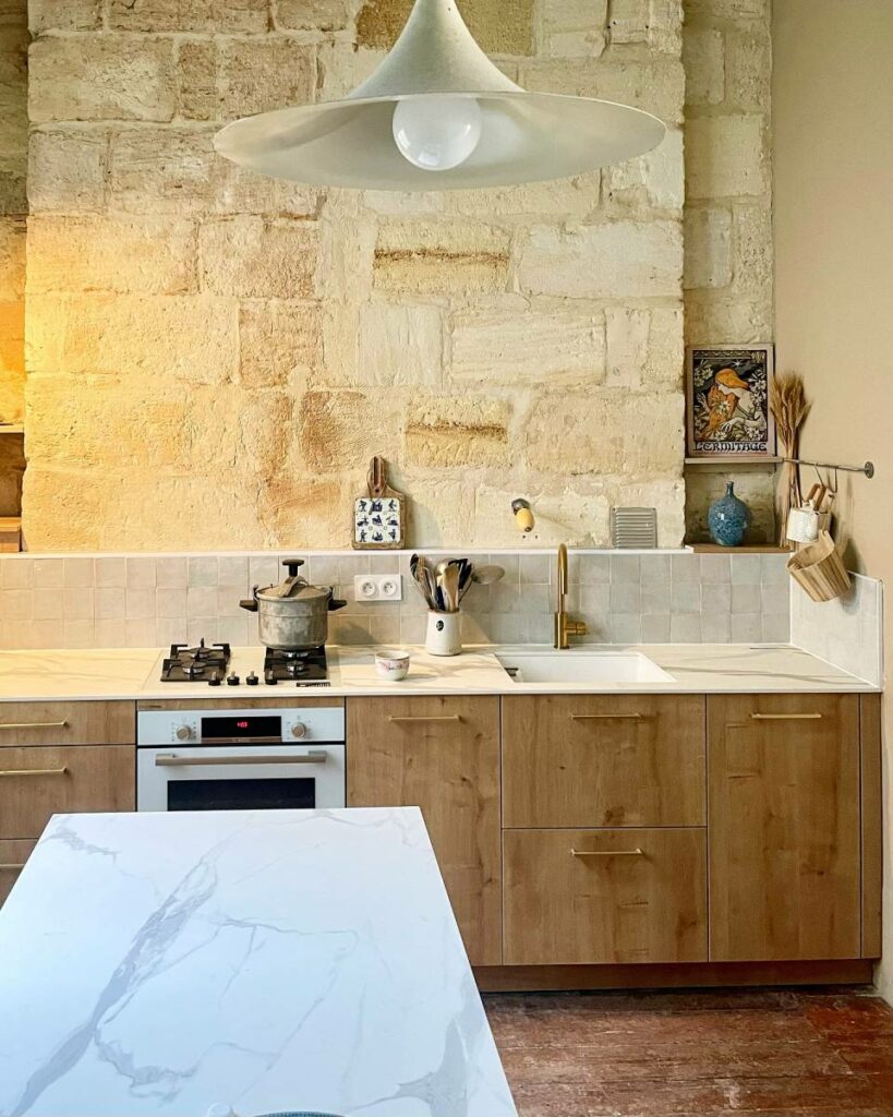 Réalisation d&rsquo;une cuisine bois à Saint-André-de-Cubzac | by CUISILIGNE