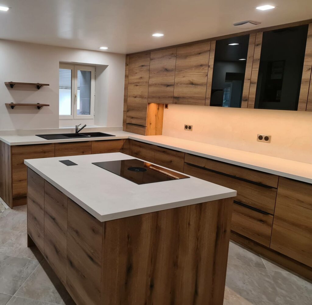 Réalisation d&rsquo;une cuisine sur mesure à Sainte Eulalie | Neuf & Rénovation